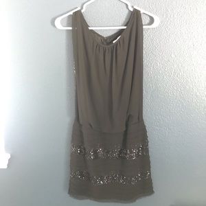 Aidan Mattox black sequined dress